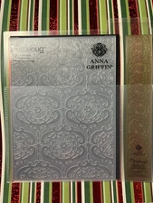 Winter Medallions Anna Griffin Embossing Folder Cuttlebug 5¼"×7¼" Christmas
