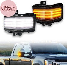 Led Rear Side Mirror Light Drl Amber Sequential Turn Signal Lamp Feature Kit For