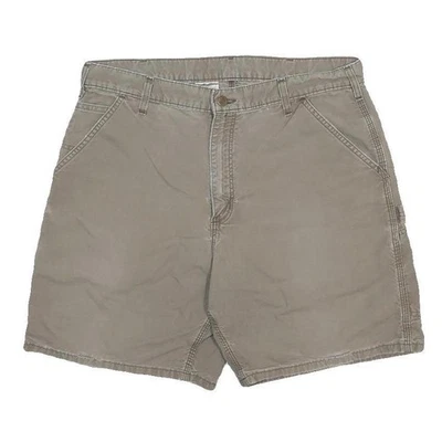 CARHARTT Shorts Homme Beige Coton Casual Style Travail Poches L W36 - Photo 1/4