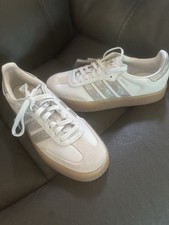 adidas Sambae White Silver Metallic Gum W for sale | eBay