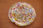 Vintage Murano Tutti Frutti with Gold Flecks Glass Candy/Trinket Dish