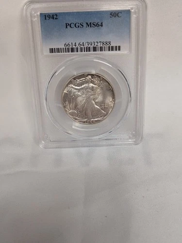 1942 P  PCGS MS64 Walking Liberty Silver Half Dollar