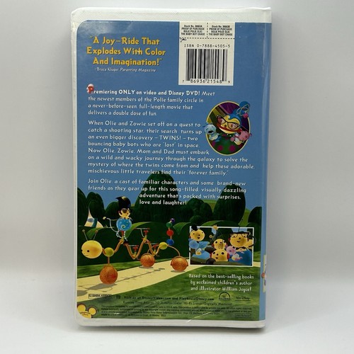 Rolie Polie Olie The Baby Bot Chase Movie VHS Disney Tape Clamshell Nearly New! - Foto 2 di 9
