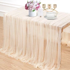 5 Pieces Pearl Table Cloth: Wedding Arch Decorations Champagne Lace Fabric fo...
