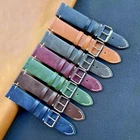WHOLESALE Lot 14pcs Mix Colour Slim Cow Leather Watch Strap Band 18/20/22/24mm