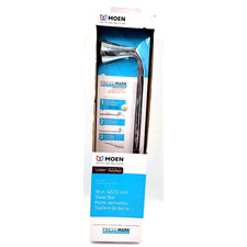Moen Lindor 18-in Chrome Wall Mount Single Towel Bar Press  Mark Installation