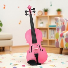 1/4 Size Kids Acoustic Beginner / Student Violin Set - Case, Rosin  Bow, Pink