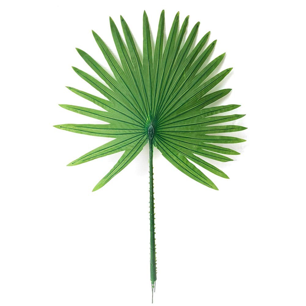 2Pack Artificial Flower Faux Leaves Artificial Palm Leaf Branches Plants Gree...