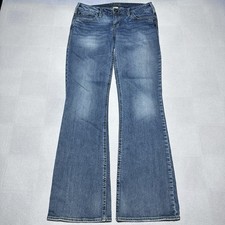 Silver Jeans Aiko Bootcut Womens 29x33 Medium Wash Mid Rise Embroidered Pockets