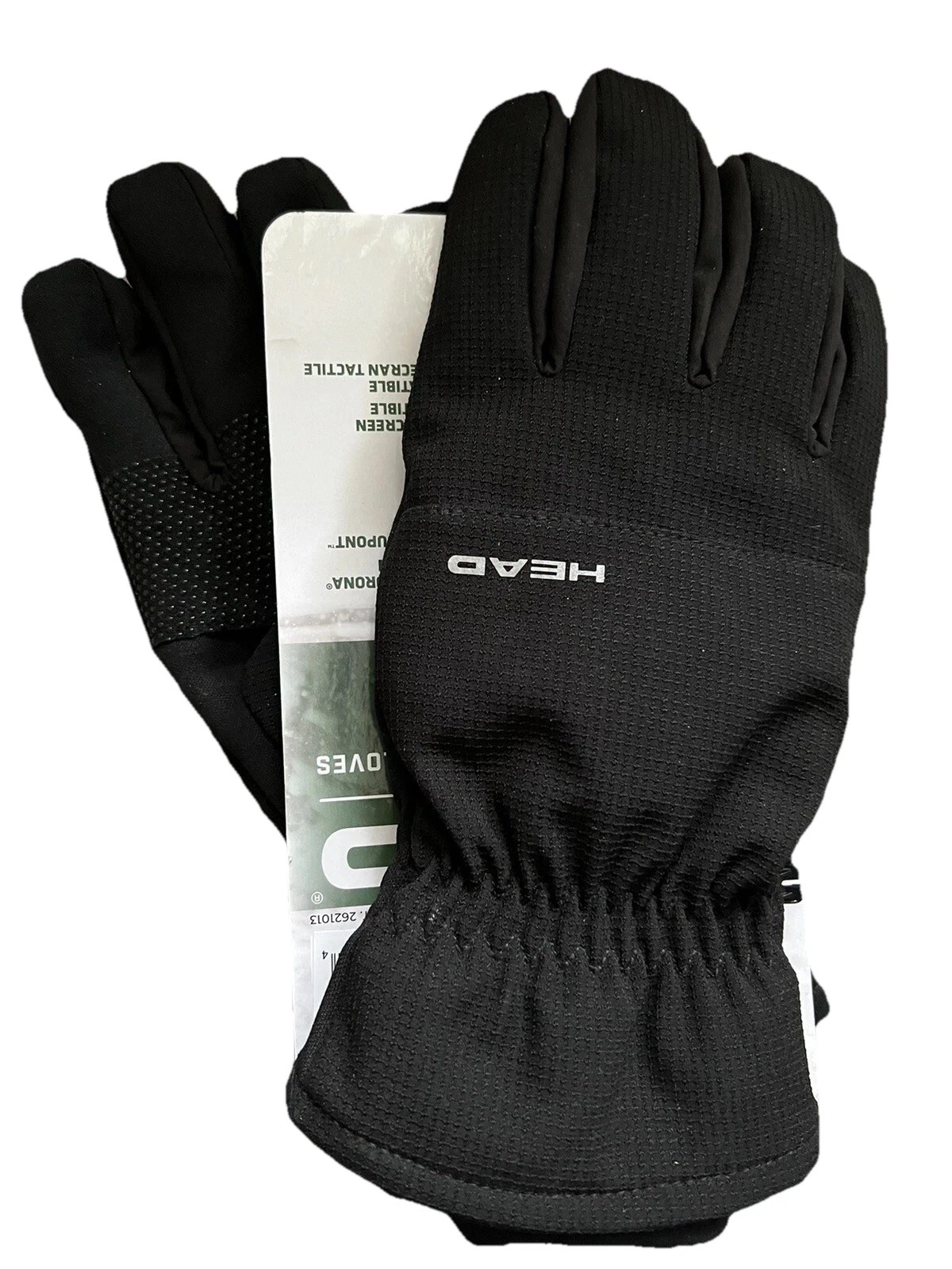 Men's Head Winter Gloves Hybrid Waterproof Windproof Touchscreen Black Small