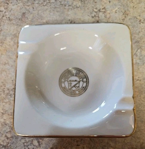Vintage Concordia College Ash Tray  Moorhead, MN / WC Bunting Co.
