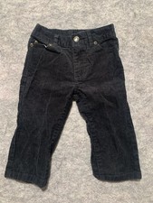 Janie And Jack Corduroy Pants Kids Boy Size 12-18 Months Black 0773
