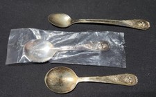 Vintage Gerber Baby Spoon Winthrop Silver Plate Lot Of 3 Spoons
