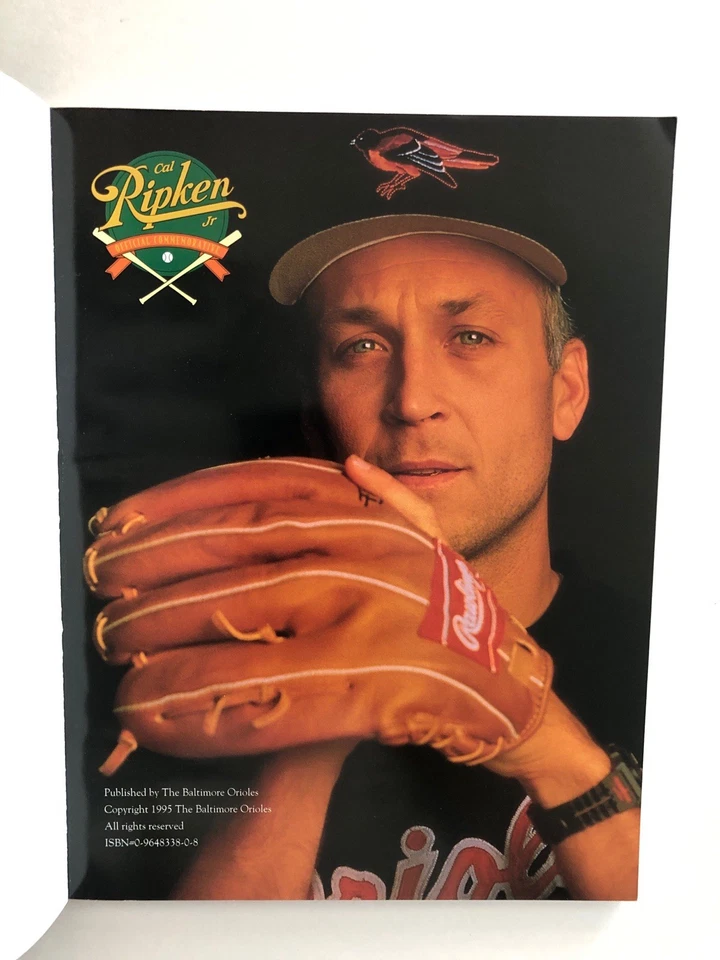 1995 Cal Ripken Jr. Official Commemorative Baltimore Orioles Book Magazine - Image 3 of 4