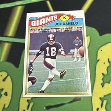 1977 Topps Football Card 346 Joe Danelo New York Giants 