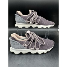 Sorel Kinetic Lace Womens Size 8 Sneakers Shoes Purple Knit NL3227-574