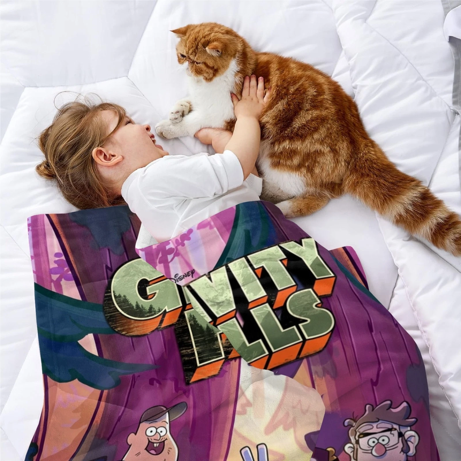 Gravity Falls Flannel Blanket Soft Bed Sofa Throw Blanket for Kids