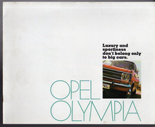 Opel Olympia 1968-70 UK Market Sales Brochure Fastback Coupe Kadett