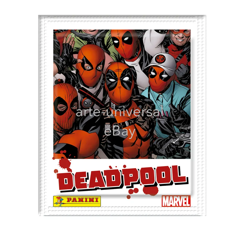 25 PACKS (125 stickers & 25 cards) Panini DEADPOOL MARVEL 2024 | eBay