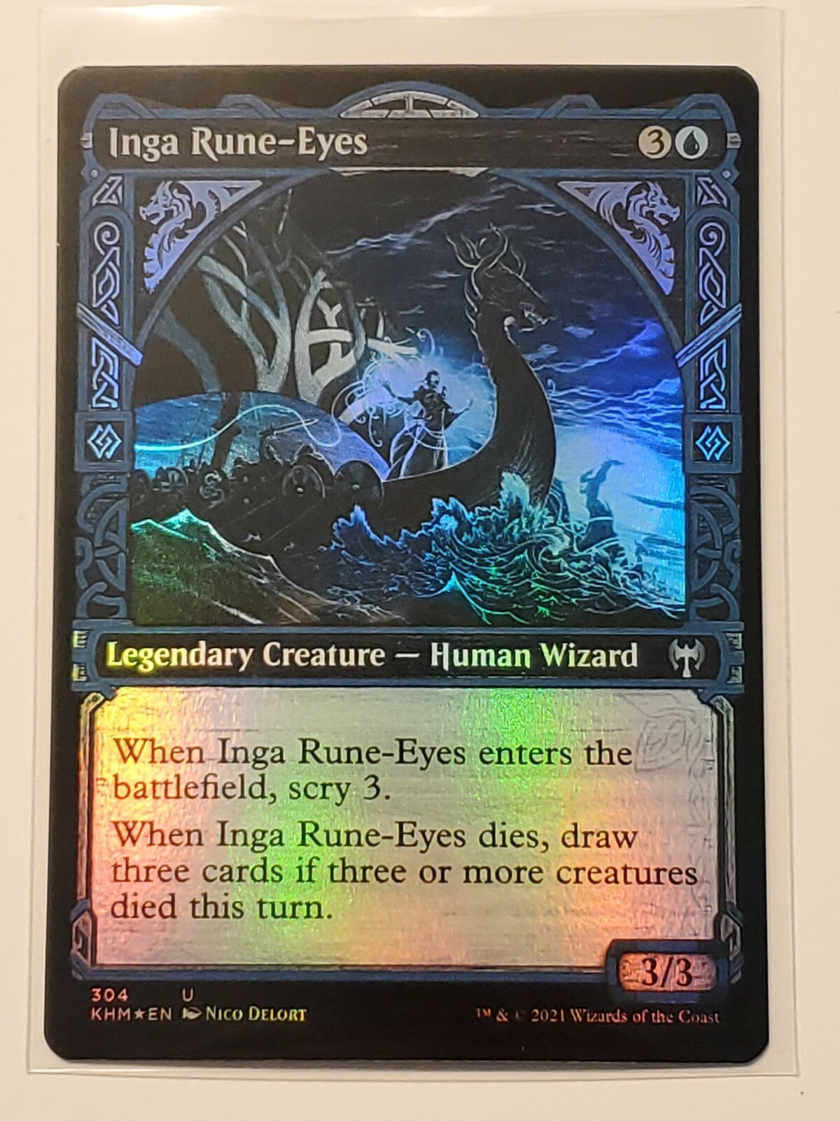 Inga Rune-Eyes - NM - SHOWCASE FOIL UNCOMMON [Kaldheim] MTG | eBay