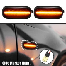 1Pair Car Side Marker Lights Turn Signal Light Assembly for Audi A6 2000-2011