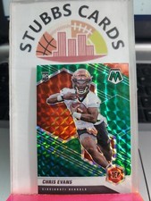 2021 Panini Mosaic Green Prizm Chris Evans RC Rookie #379 Cincinnati Bengals