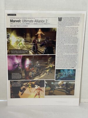 Marvel Ultimate Alliance 2 Magazine Preview Article