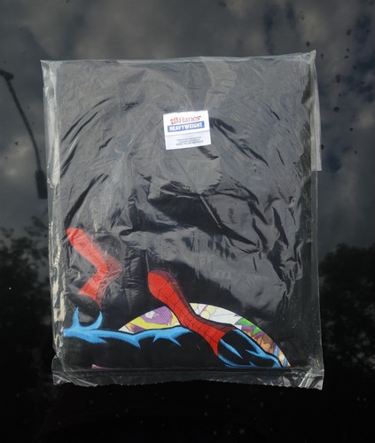 Vintage Marvel Comics 02 Spiderman w Fair Art Graphitti T-Shirt XL Deadstock - Picture 8 of 9