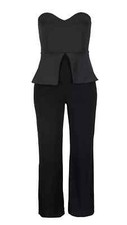 Melrose Damen OVERALL eleganter Jumpsuit schwarz Größe 36 NEU OV4