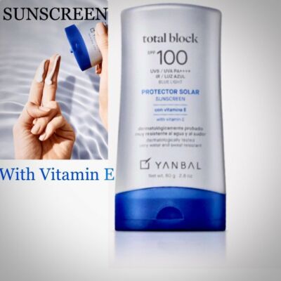 TOTAL BLOCK SPF 100  FACE & BODY SUN BLOCK  / Protector Solar
