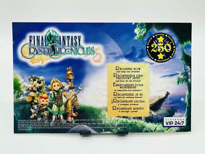 Final Fantasy Crystal Chronicles VIP Club 24:7 Code/Karte [Nintendo GameCube / P