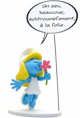 Schlumpfine UN PEU 144 schtroumpf 14 cm KUNSTHARZ Plastoy Collectoys OVP MIB