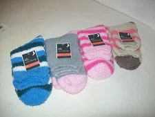 West Loop Women's Cozy Socks Shoe Size 4-10 Lot of 4 New