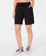 IDEOLOGY 9" Woven Shorts Black Size Small