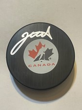 Philadelphia Flyers JETT LUCHANKO Signed Canada Hockey Puck