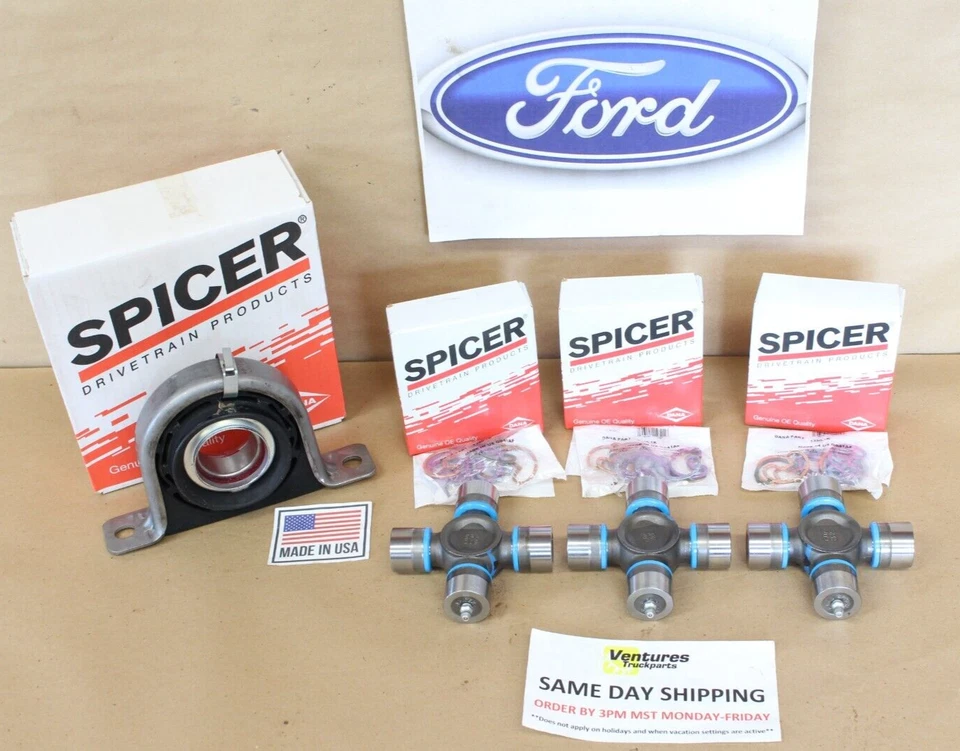 1999-2015 FORD F250 F350 4X4 Spicer Rear Driveshaft U Joint Carrier Bearing Kit2 - Image 1 of 4