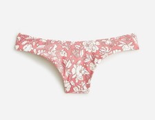 NWT J Crew Pink Floral Cheeky Bikini Bottom XXL Low Rise Resort Swim