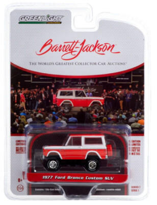 1977 Ford Bronco Custom SUV *** Greenlight Barrett Jackson 1:64