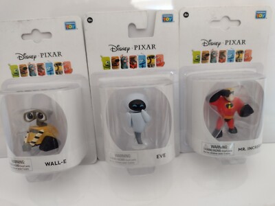 Disney Pixar Wall-E Eve and Mr Incredible Mini Figuren *siehe Beschreibung*