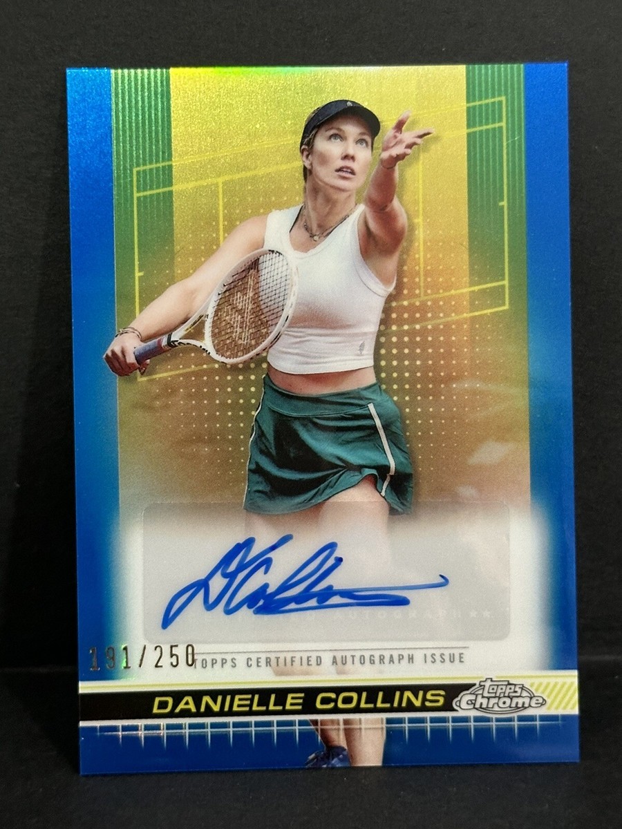 その他 2024 Topps Sapphire Danielle Collins PSA 2024 Topps Chrome Tennis Danielle Collins Auto Blue Refractor /250
