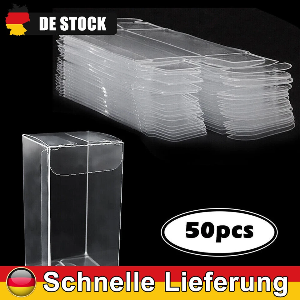 50pcs Transparent 1:64 Modellauto Plastik Display Box Etui Für Matchbox Tomica