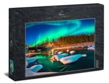 ULMER PUZZLESCHMIEDE "Lichter über der Stadt" Nordlichter 2000 Teile PUZZLE