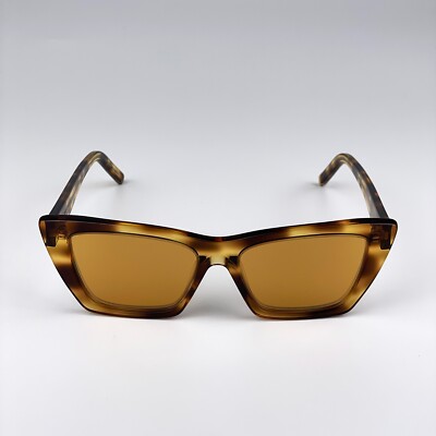 NEW Saint Laurent SL276 MICA 022 Havana Yellow Cat Eye Women Sunglasses Saint Laurent SL276 MICA 022 Sunglasses Havana Yellow Cat  main image 2