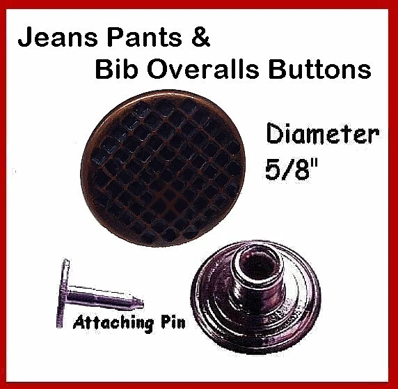 Hockey Pants Buttons 2 Antique Brass Finish ~ Spender Buttons, Pants Buttons - Изображение 3 из 4