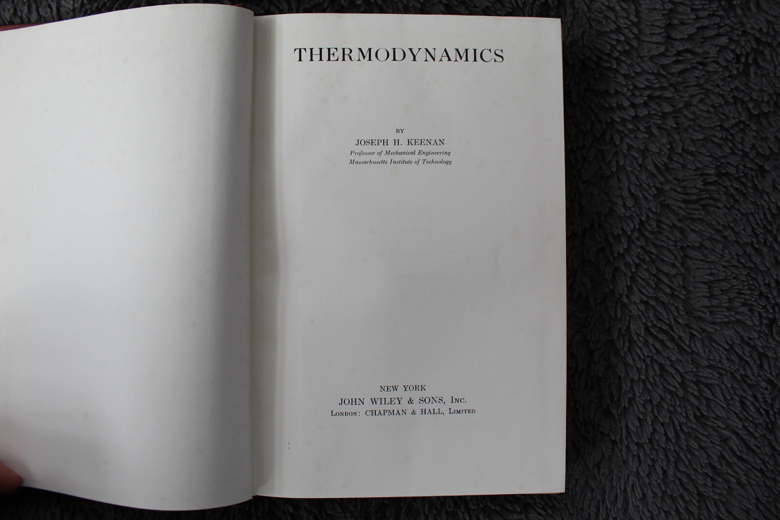 Thermodynamics by Joseph H. Keenan (1956, Hardcover) w/ Answer Book