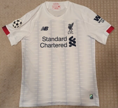 Men's New Balance Liverpool Away 2019-2020 Virgil Van Dijk White