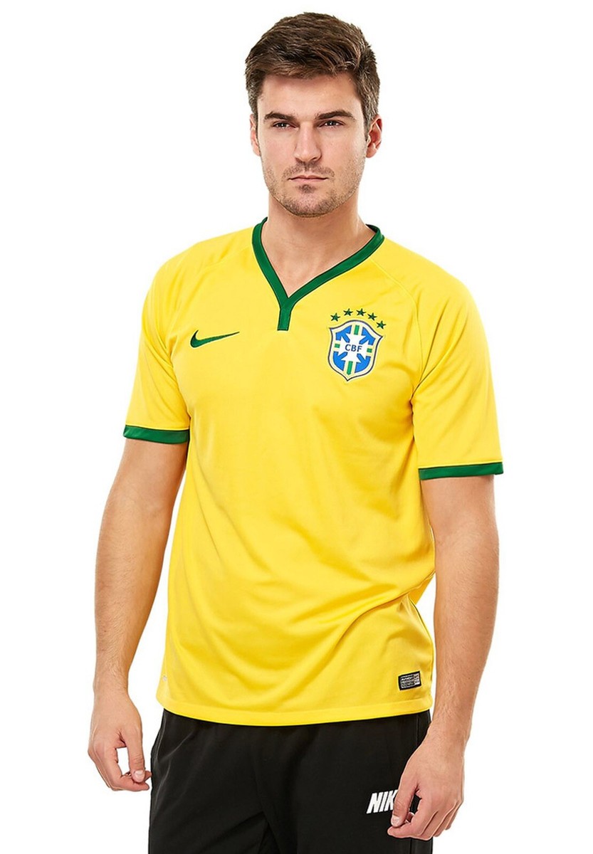 NWT Nike Brazil Brasil CBF HOME 2014 Jersey Shirt Top 575280 703