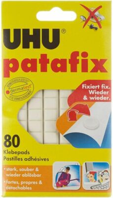 UHU patafix Klebepads - Weiß, 80 Stück ( 928 )