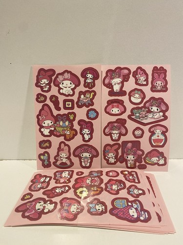 10 Pcs Sanrio My Melody Pens 20 Sheets Of My Melody Stickers & Badge Gift J2 - Bild 6 von 17