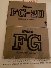 NIKON FG FG-20 Instruction Manuals Very RARE